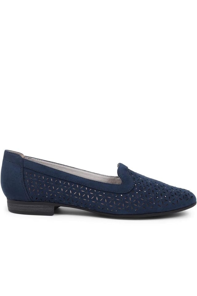 Pavers Pavers Women's Slip-On Pumps in Navy - 2