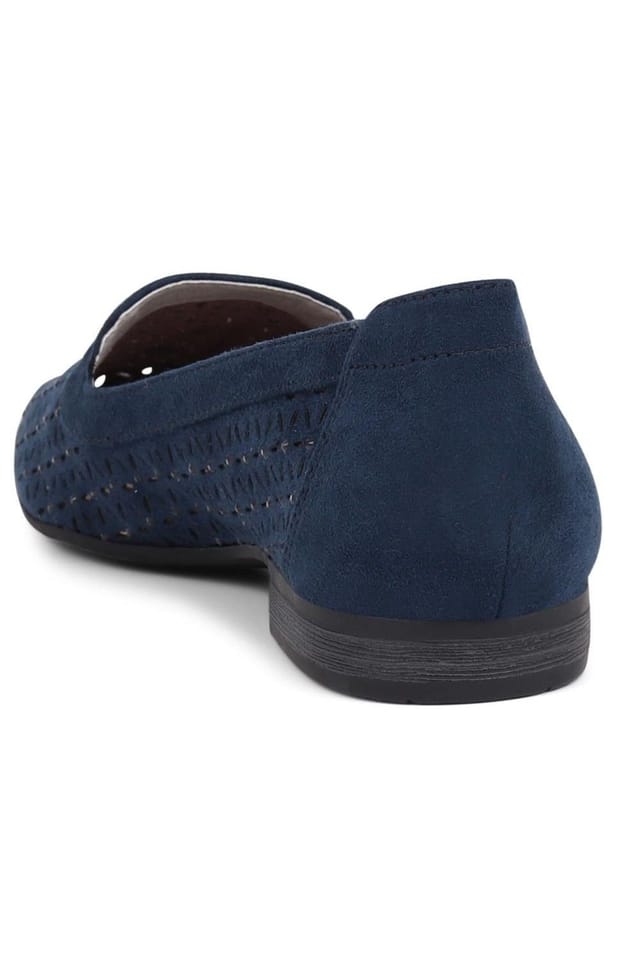 Pavers Pavers Women's Slip-On Pumps in Navy - 3