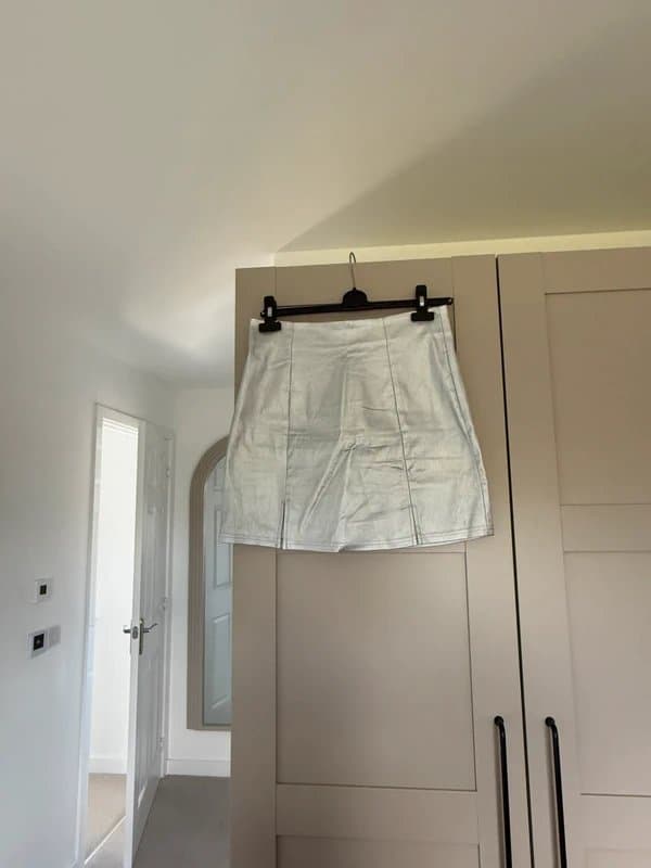 Shein Silver mini skirt