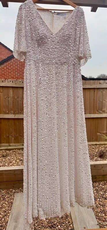 ASOS Beautiful Sequinned Wedding Dress Size 14