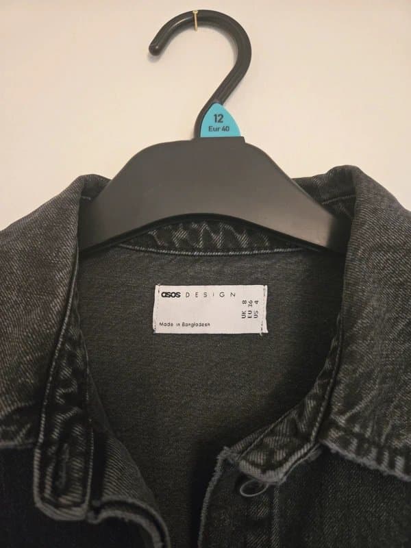 ASOS Black Denim mini dress