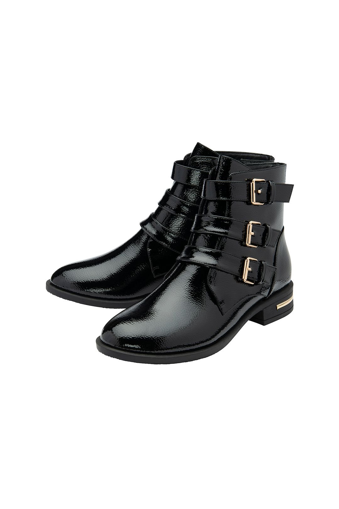 Lotus Lotus Women's Black Patent 'Valencia' Ankle Boots - 2