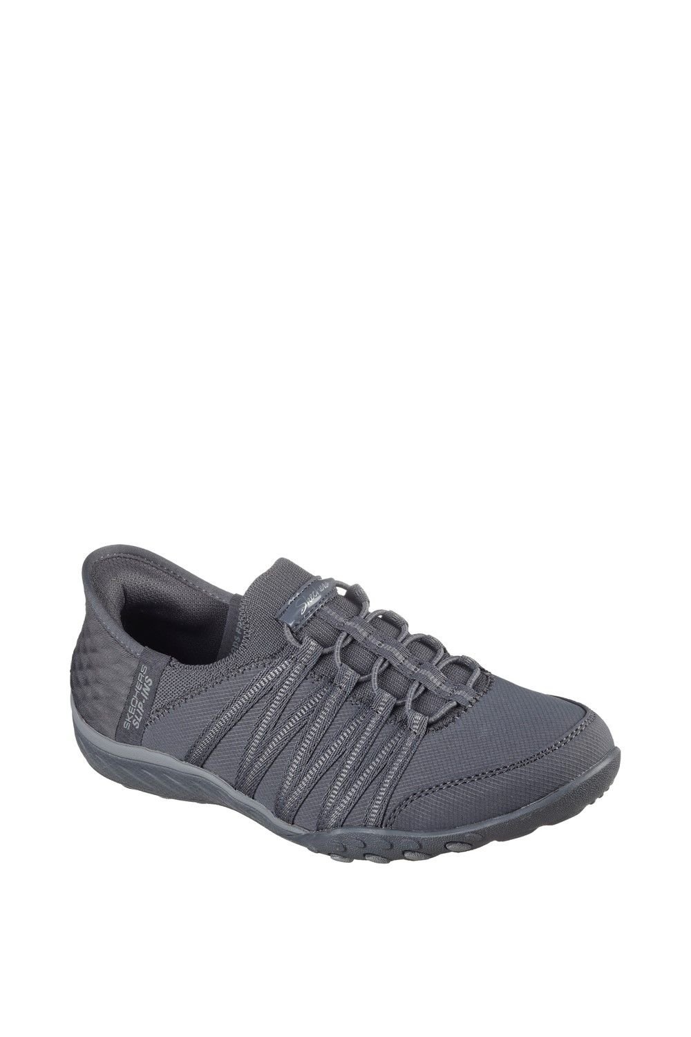 Skechers Skechers Women's Breathe-Easy - Roll-With-Me Shoe in Charcoal - 3
