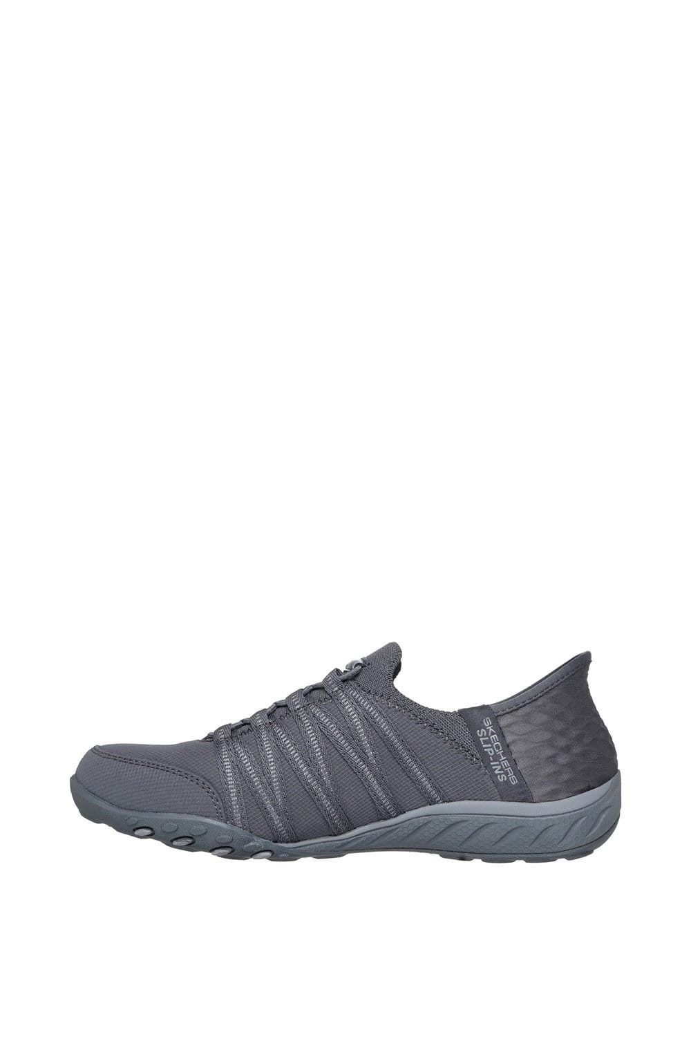 Skechers Skechers Women's Breathe-Easy - Roll-With-Me Shoe in Charcoal - 4