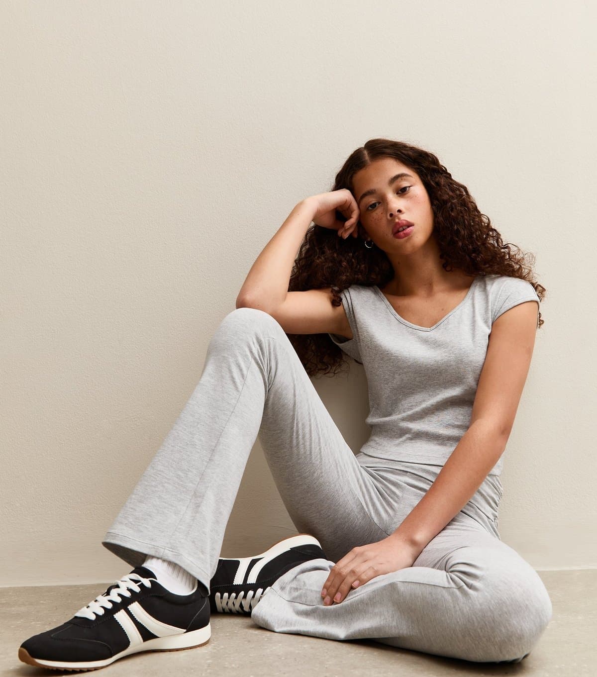 New Look New Look Dark Grey Jersey Leggings for Girls