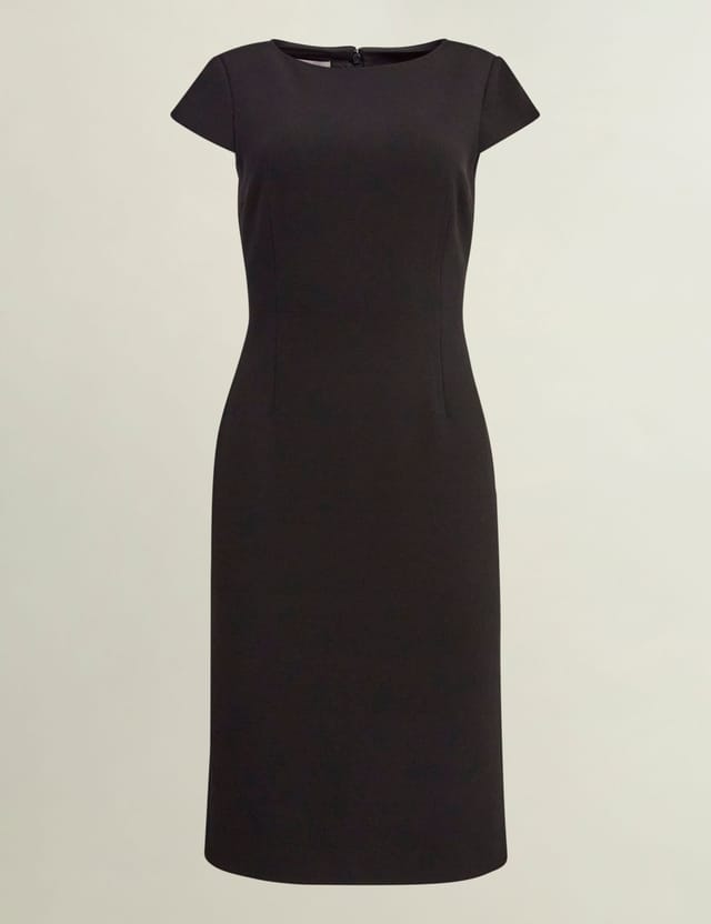 Hobbs London Hobbs London Women's Mia Crew Neck Midi Dress in Black - 2