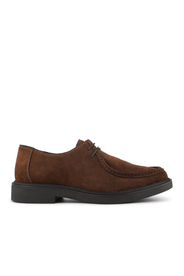 Jones Bootmaker Jones Bootmaker Men's Karson Stitched Upper Smart Leather Shoes in Brown - 2