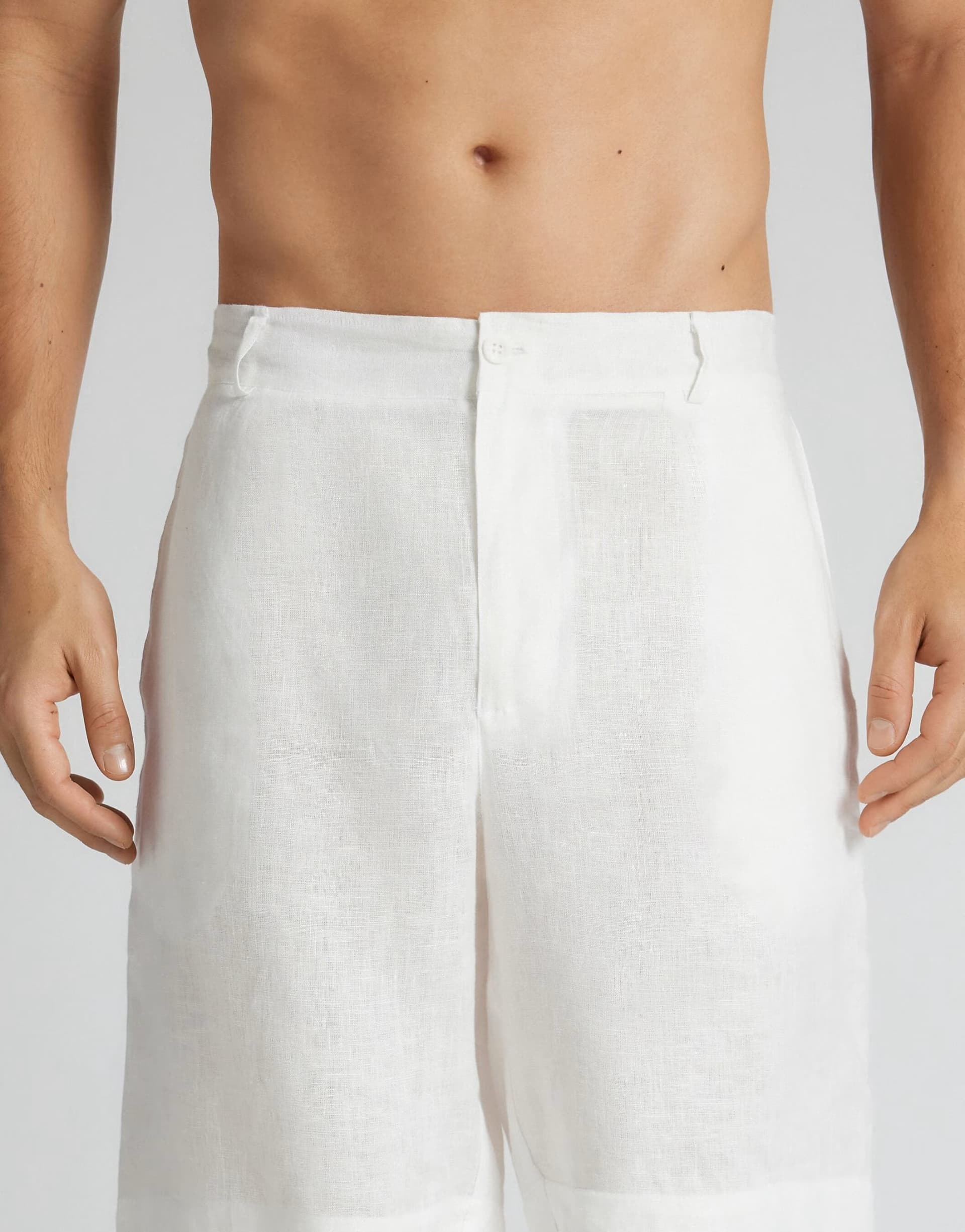 ASOS Intimissimi Men’s 100% linen shorts in white