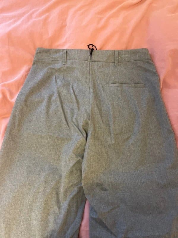 Bershka Grey high waisted suit trouser