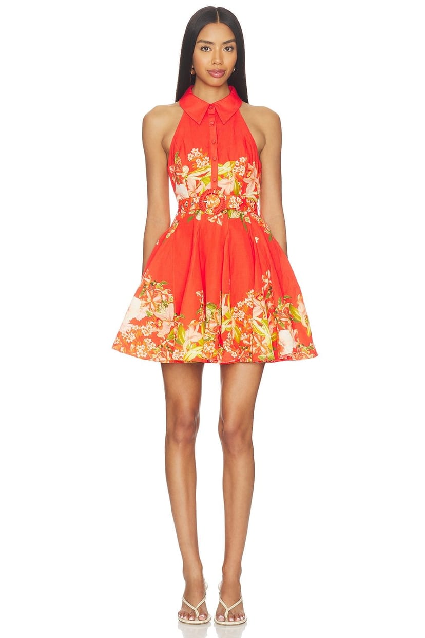 revolve Short Dress With Buckle Belt - 1