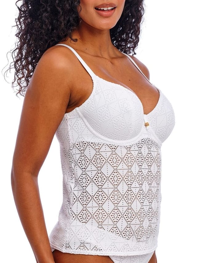 Freya Freya Women's Nomad Nights Tankini Top in White - 3