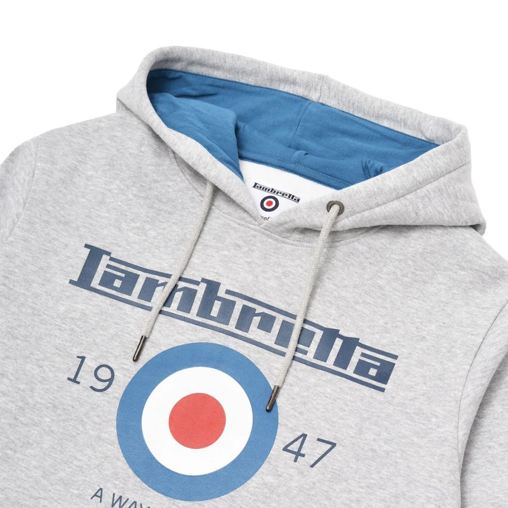 Lambretta Lambretta Men's AW24 Target Hoodie in Grey - 3