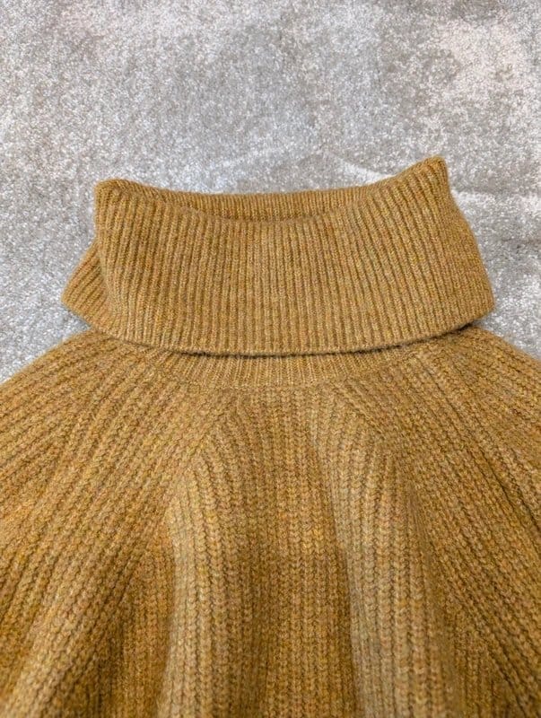 Topshop Mustard Roll-Neck Knit Jumper