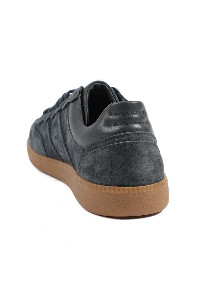 Jones Bootmaker Jones Bootmaker Women's Anouk Leather Lace Up Trainers in Blue - 3