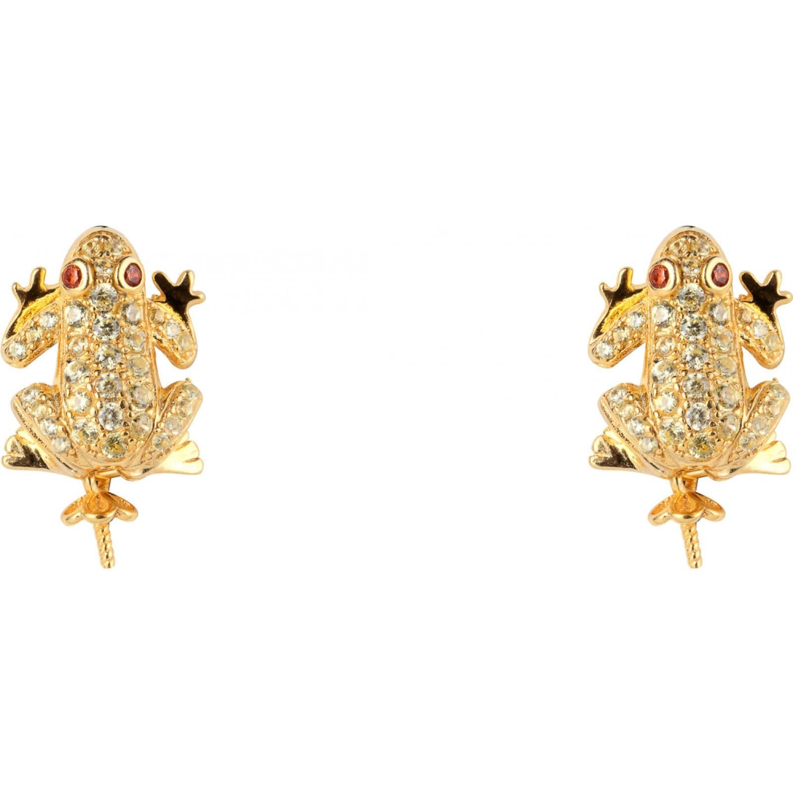 Lancaster Lancaster Women's JLA-EAR-FROG-6 Pair Of Earrings in Gold
