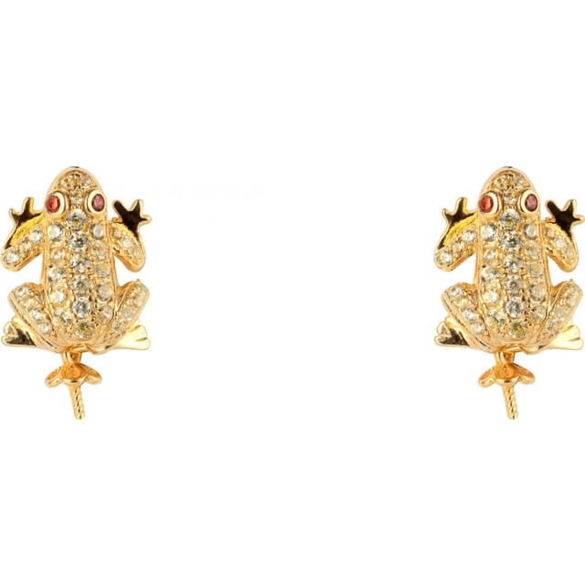 Lancaster Lancaster Women's JLA-EAR-FROG-6 Pair Of Earrings in Gold - 2