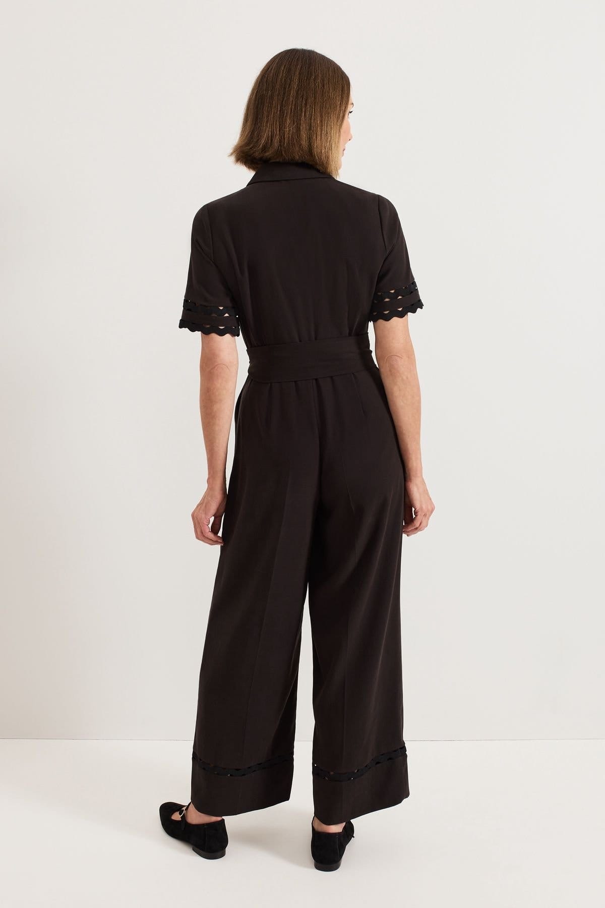 Phase Eight Phase Eight Women's Bloomfield Shirt-Style Jumpsuit in Black - 4