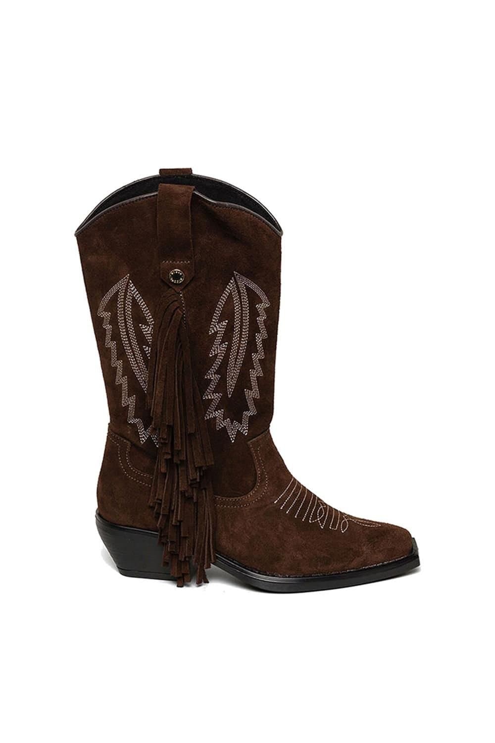 Steve Madden STEVE MADDEN Women's 'Wallace Boot Brown' Suede Boots in Brown