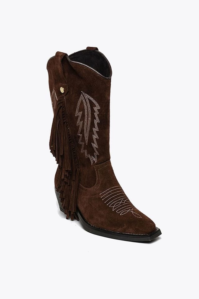 Steve Madden STEVE MADDEN Women's 'Wallace Boot Brown' Suede Boots in Brown - 2