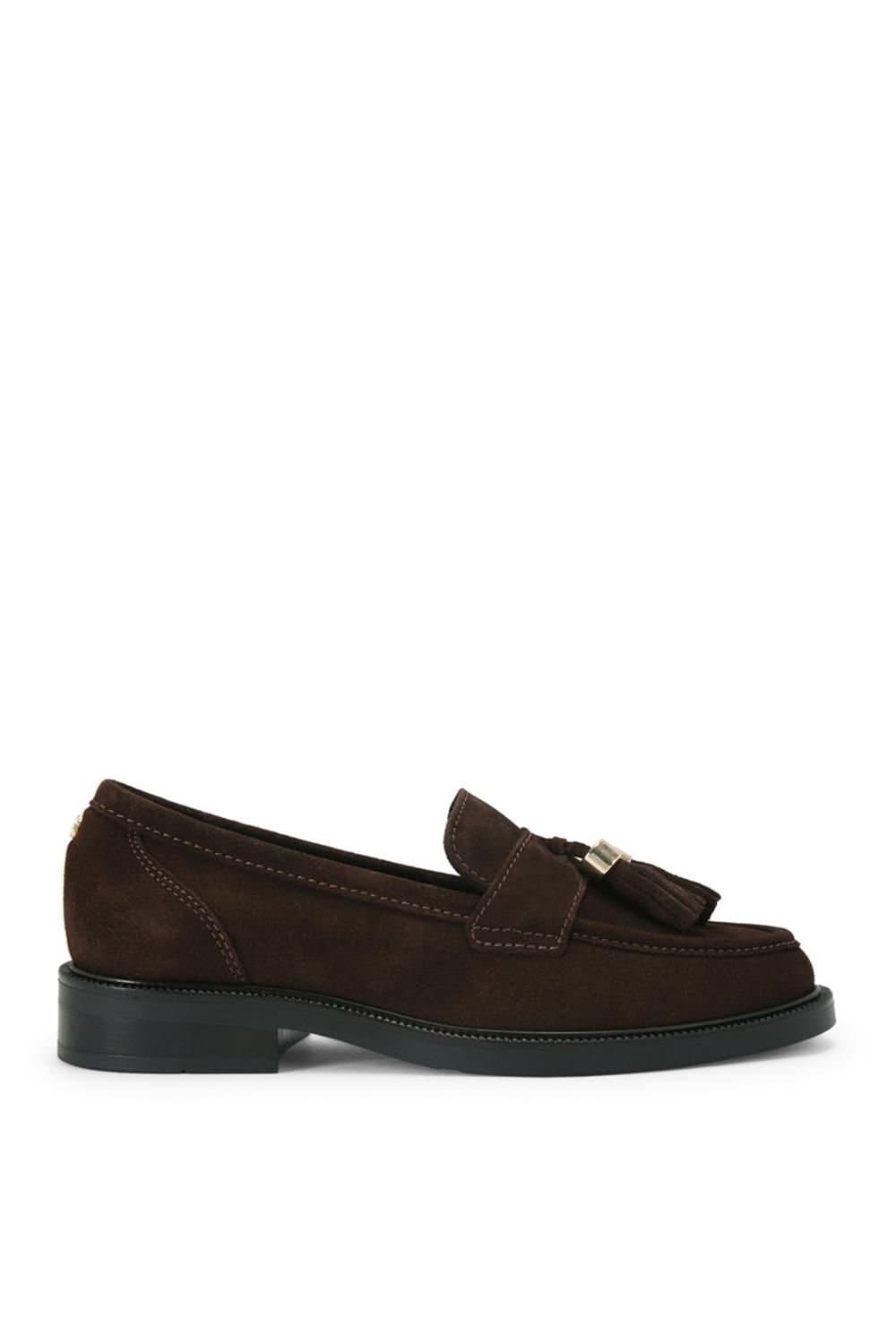 Carvela Carvela Women's 'Lavoro Loafer' Suede Flats in Dark Brown