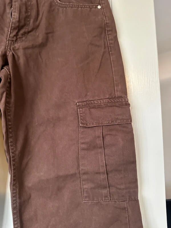 New Look New look brown cargo combat pants trousers
