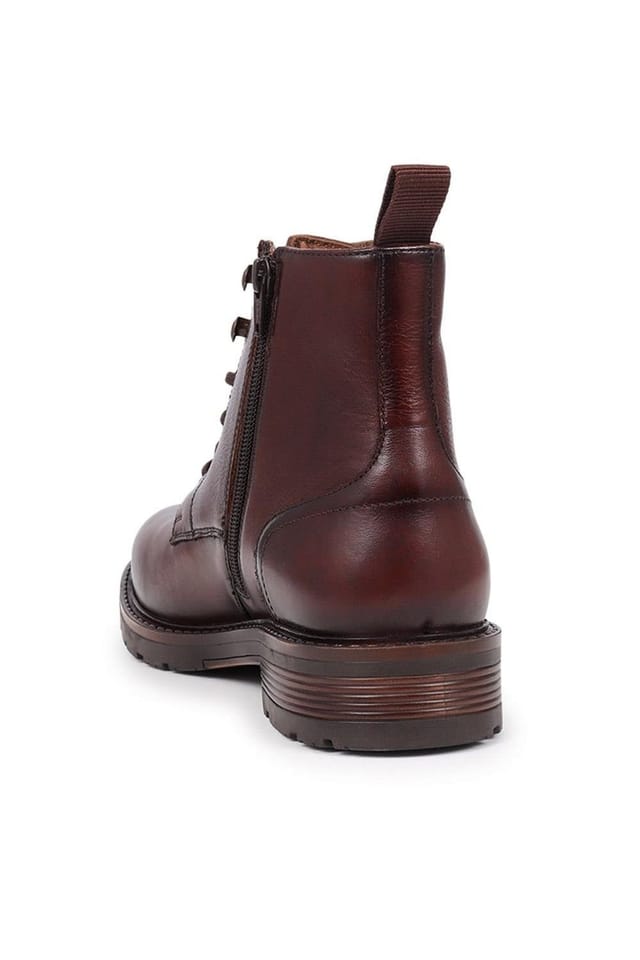 Jones Bootmaker Jones Bootmaker Men's Derry Leather Lace-Up Boots in Brown - 3