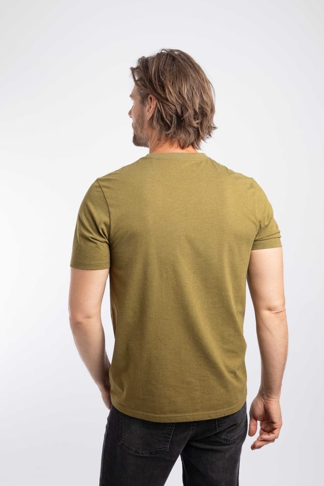 Weird Fish Weird Fish Men's Off Grid Front Print Graphic T-Shirt in Dark Green - 3