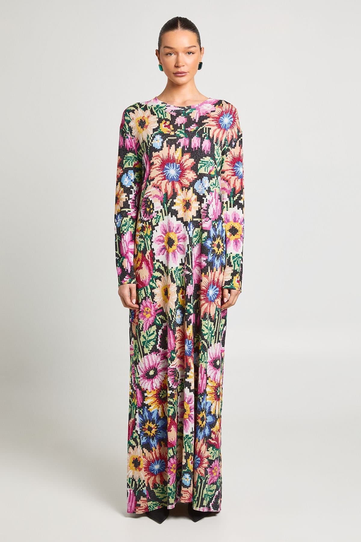 Debenhams Debenhams Women's Ashish Pixel Floral Maxi Dress