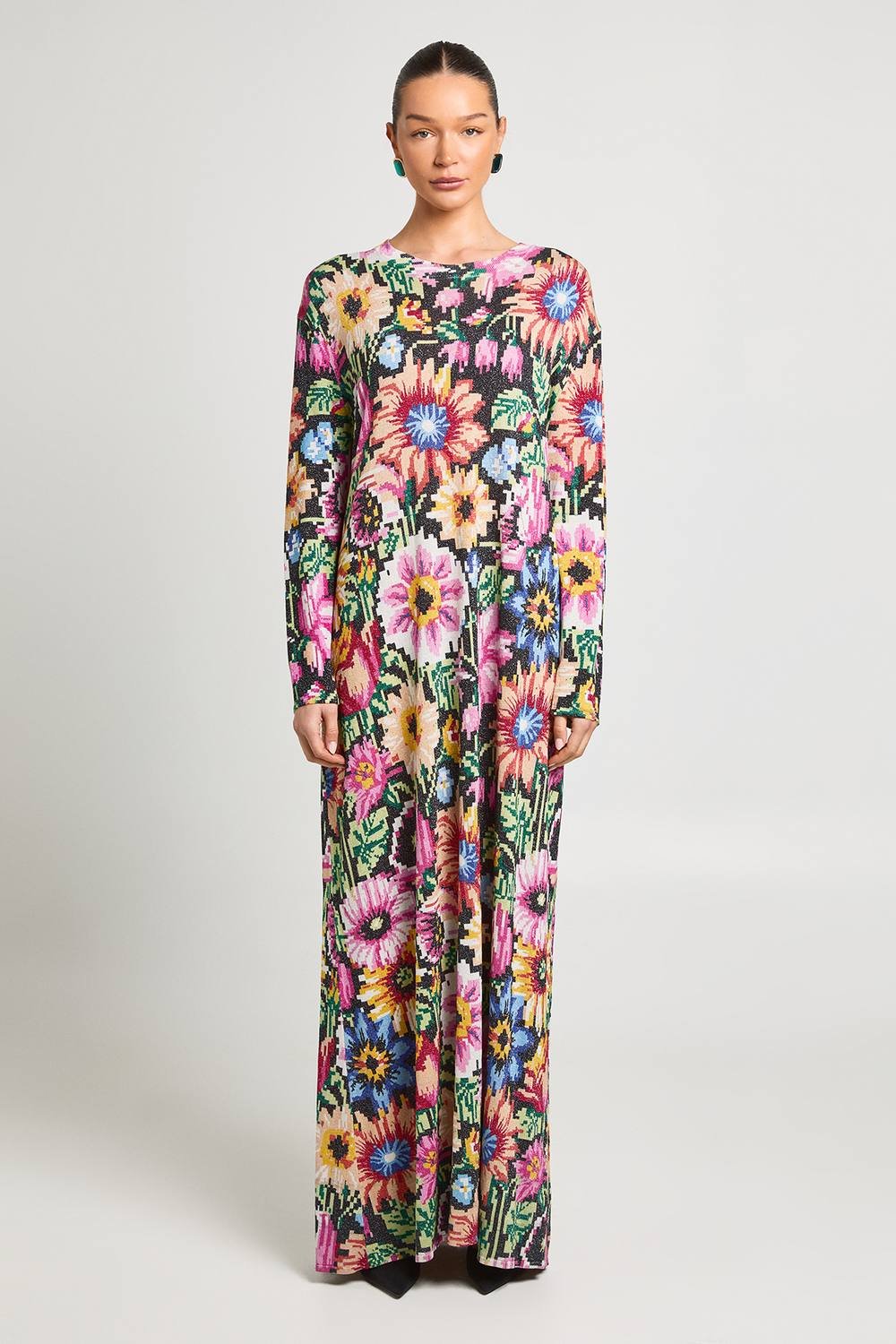 Debenhams Debenhams Women's Ashish Pixel Floral Maxi Dress - 2
