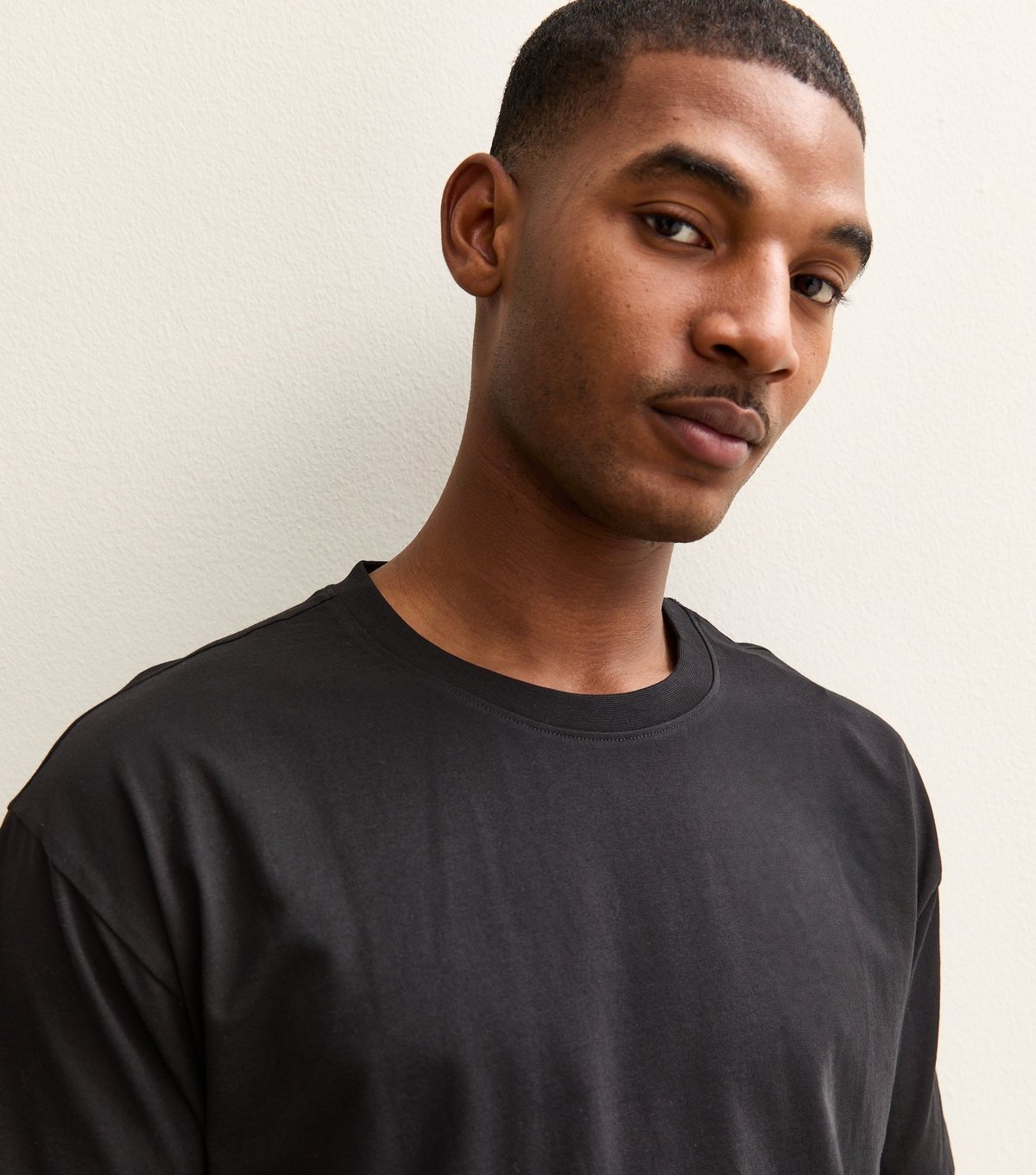 New Look Men's Black Oversized Short Sleeve T-Shirt New Look - 3