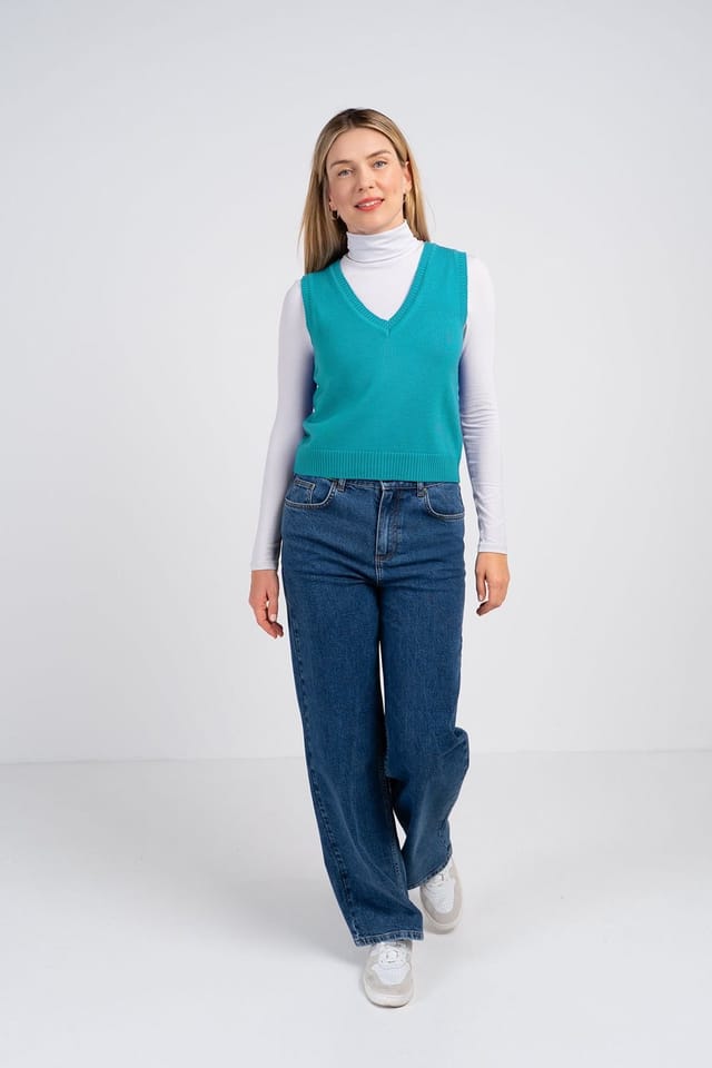 Kettlewell Kettlewell Women's Marnie Tank Top in Turquoise - 3