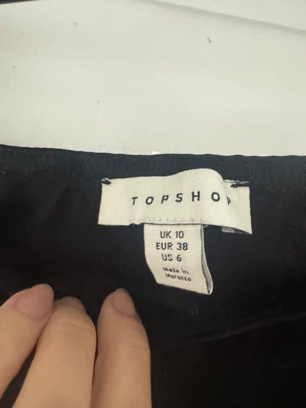 Topshop Topshop bias satin maxi skirt in black size 10