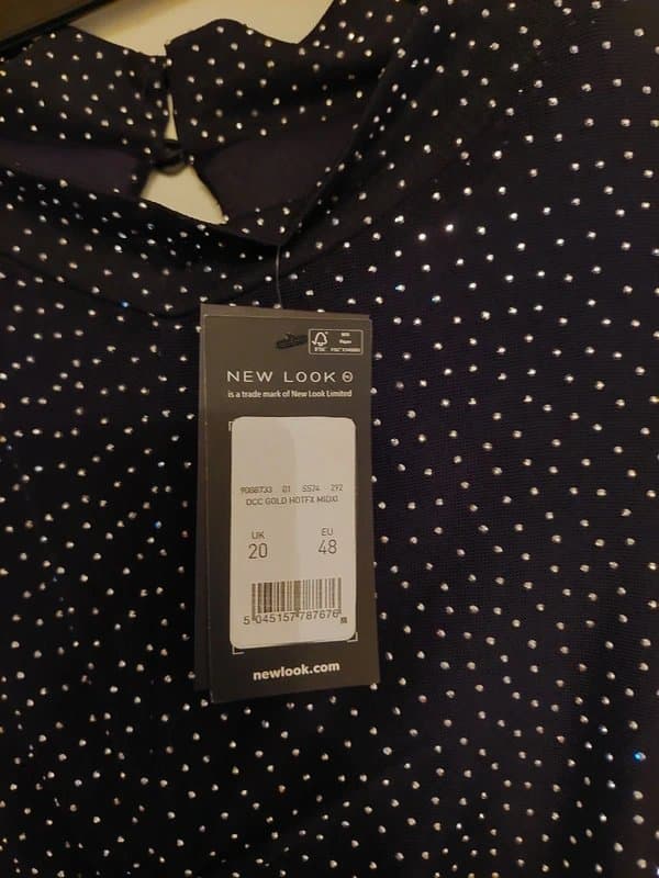 New Look Bnwt sparkly light weight size 20 maxi dress