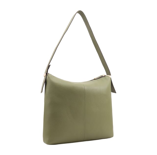 Paul Costelloe Paul Costelloe Women's Nazas Leather Shoulder Bag in Green - 2