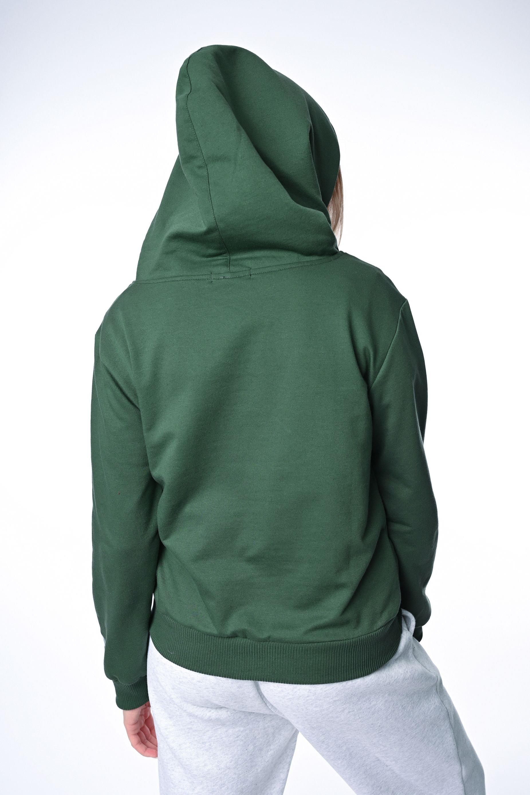 4 The Bants 4 The Bants Women's Series 2 Hoodie with Silk Lined Hood in Bottle Green - 2
