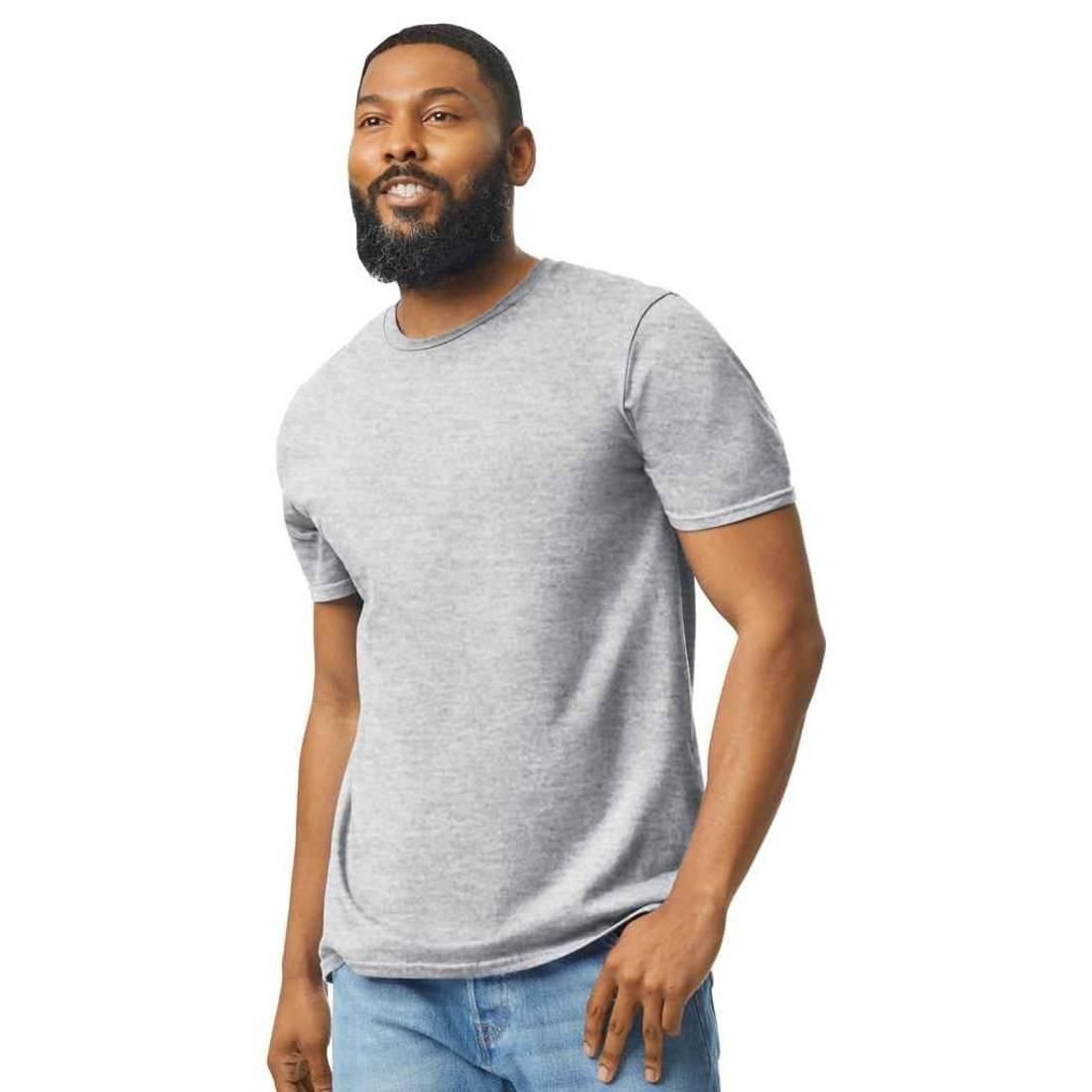 Gildan Gildan Men's Soft Style Ringspun Cotton T-Shirt in Grey - 1