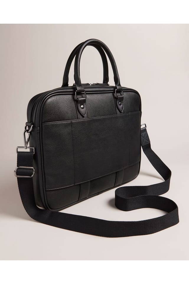 Ted Baker Ted Baker Men's Waymonhouse Check Document Bag Black - 2