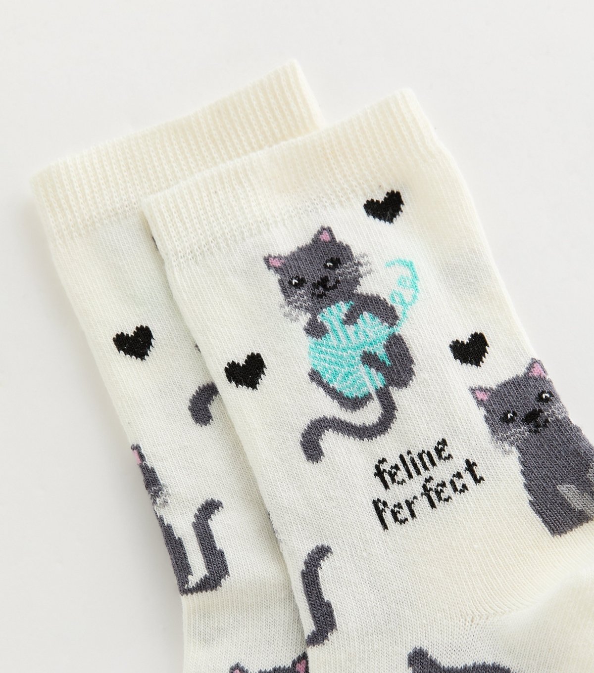 New Look Cream Feline Perfect Socks New Look - 2