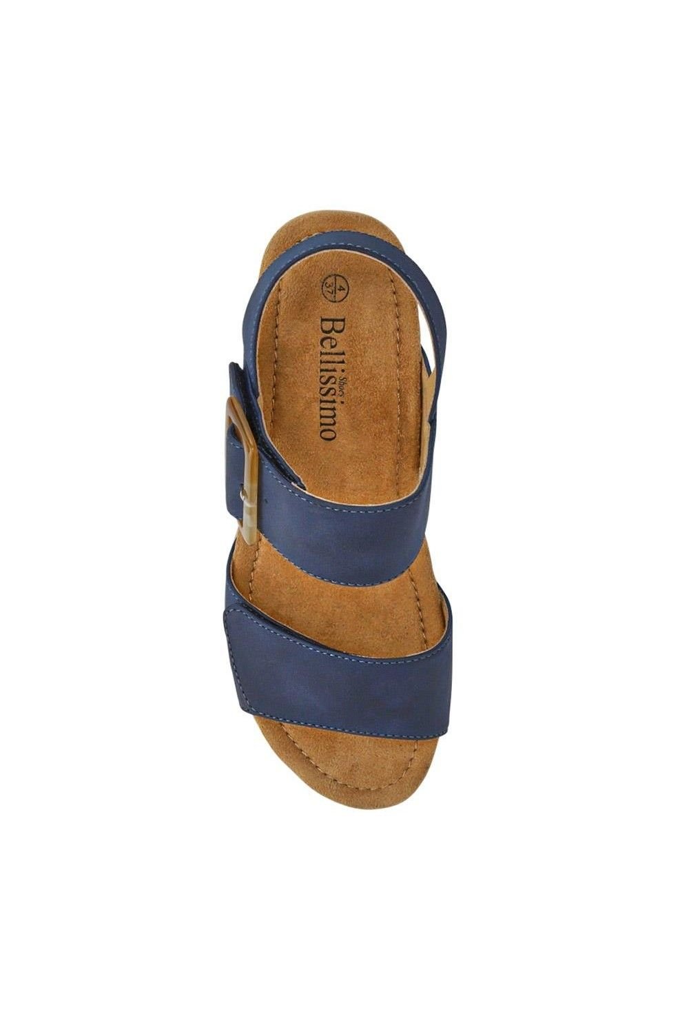 Bellissimo Bellissimo Women's Wedge-Heeled Espadrilles in Navy - 4