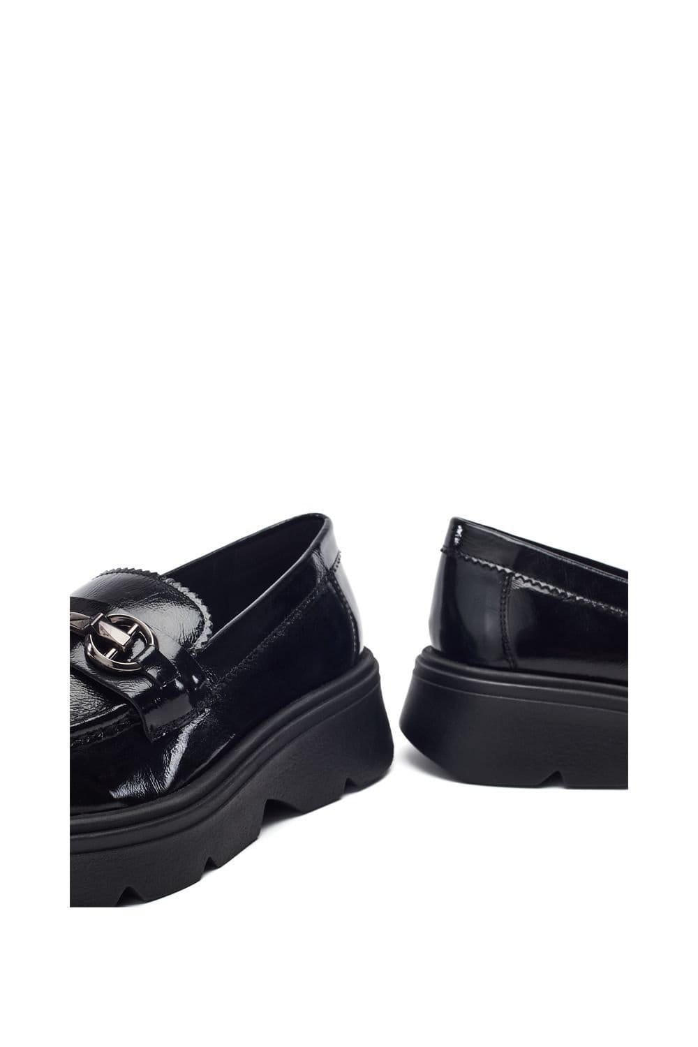 Moda In Pelle Moda In Pelle Women's 'Eisa' Leather Loafers in Black - 4