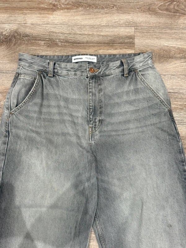 Bershka Bershka Grey Baggy Skater Jeans