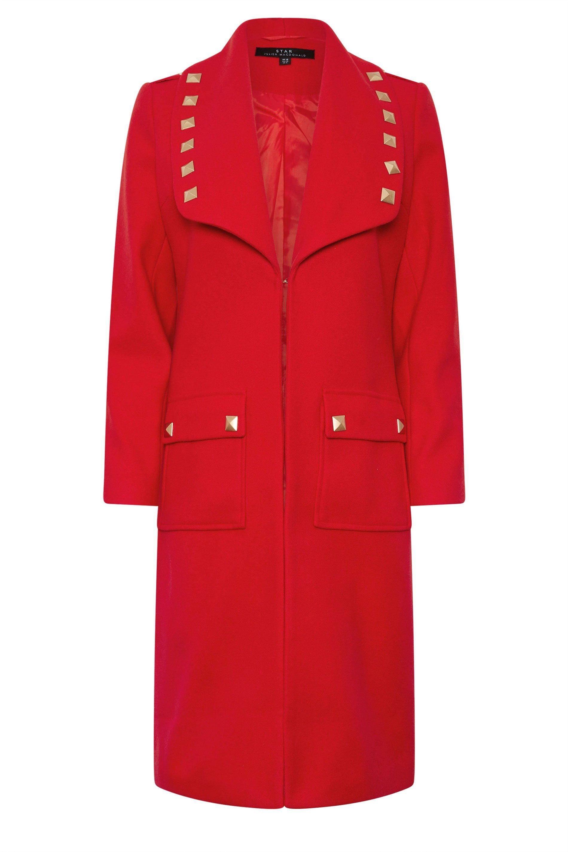 Star By Julien Macdonald Star by Julien Macdonald Women's Studded Tailored Jacket in Red - 2
