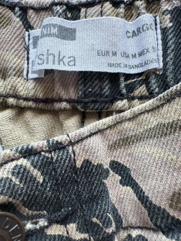 Bershka Bershka Camo Cargo Pants Trousers Size M