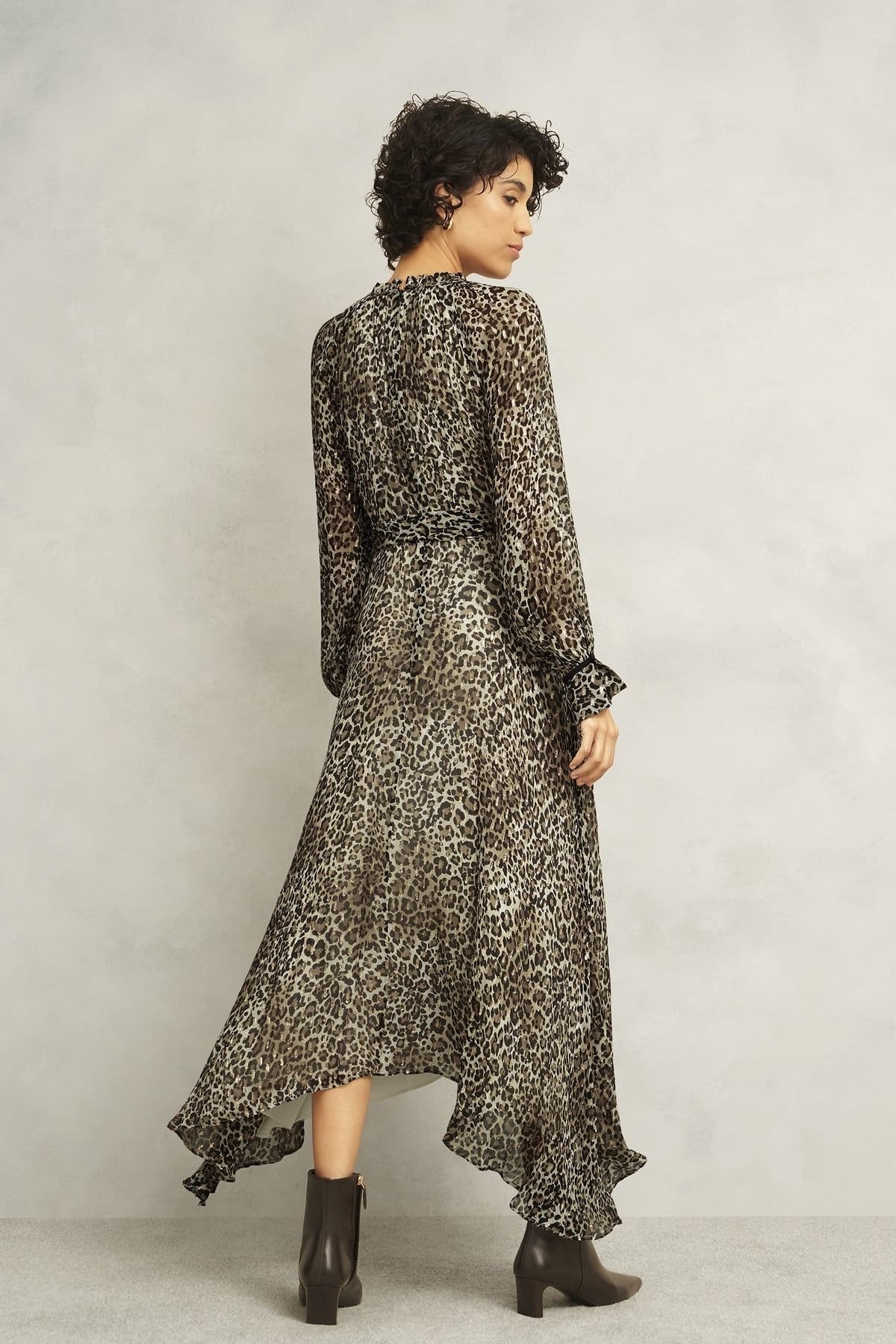 Hobbs London Hobbs London Women's Aves Dress in Light Brown - 4