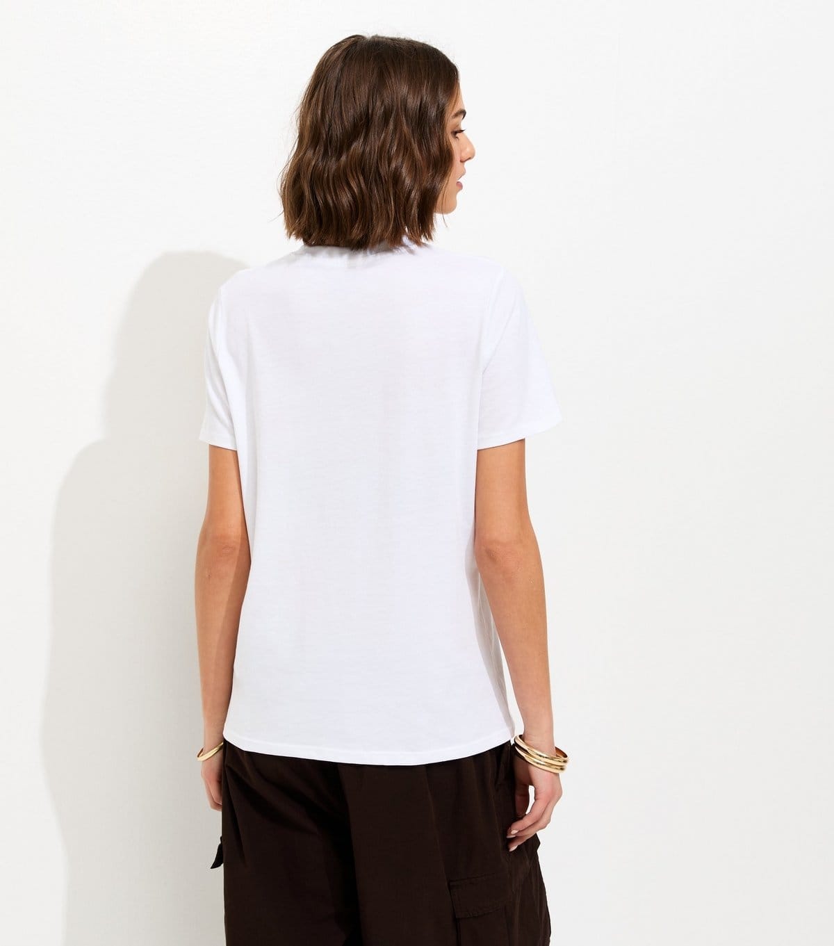 New Look Women's White Cotton Horse Print Oversized T-Shirt New Look - 4