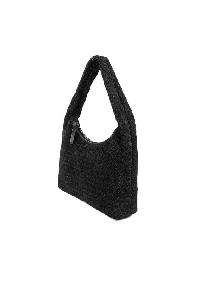 Jones Bootmaker Jones Bootmaker Women's Waverely Leather Shoulder Bag in Black - 3