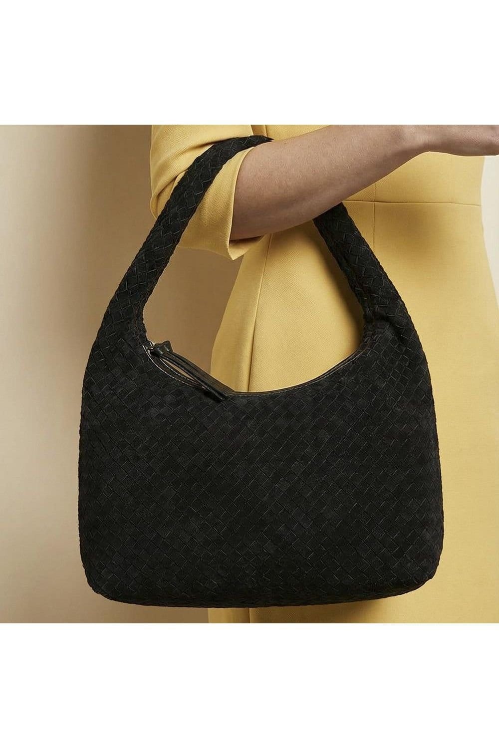 Jones Bootmaker Jones Bootmaker Women's Waverely Leather Shoulder Bag in Black - 4