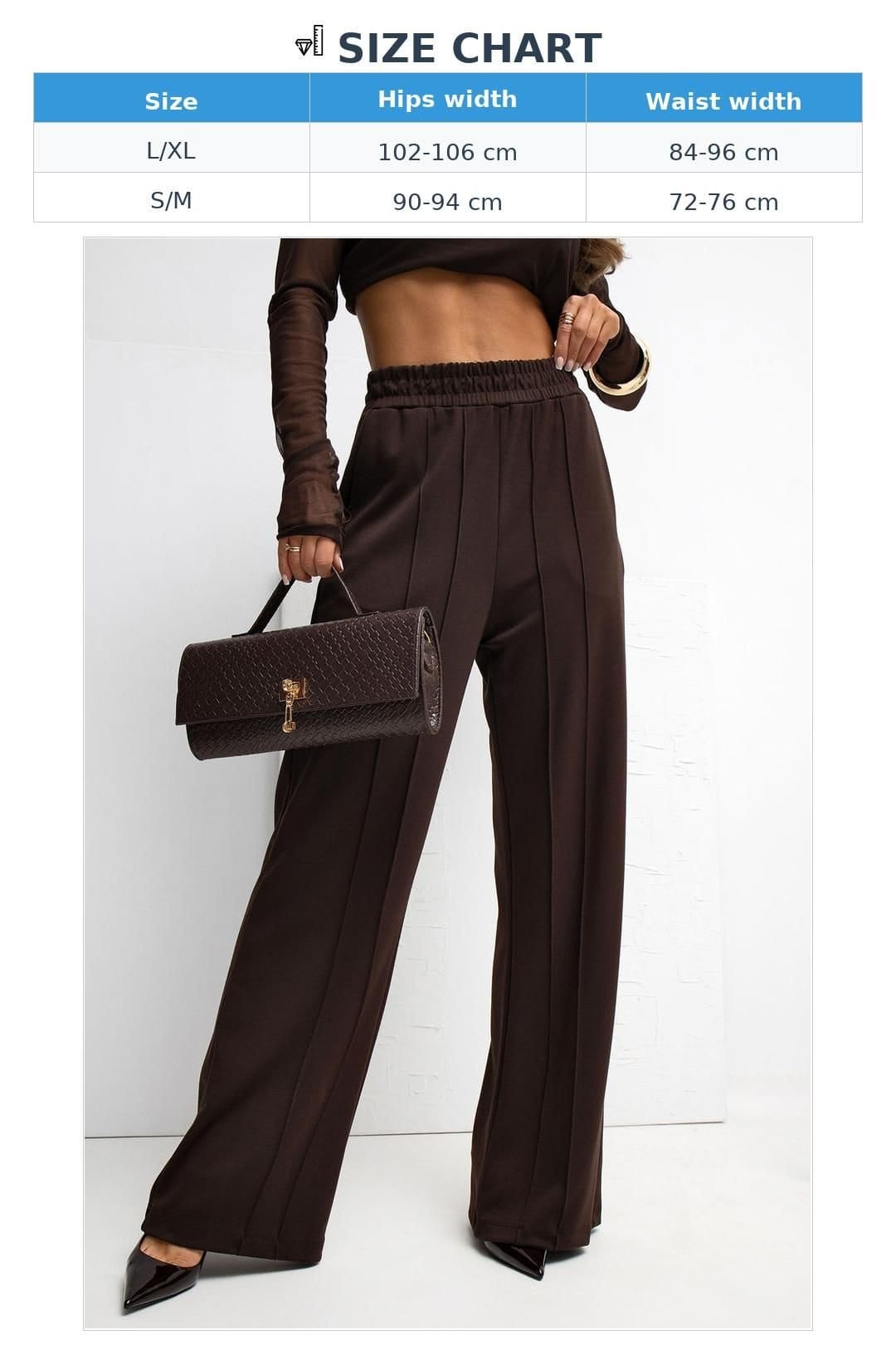 Love Lace Love Lace Women's Buttery Soft Wide Leg High Waist Sweatpants in Brown - 4