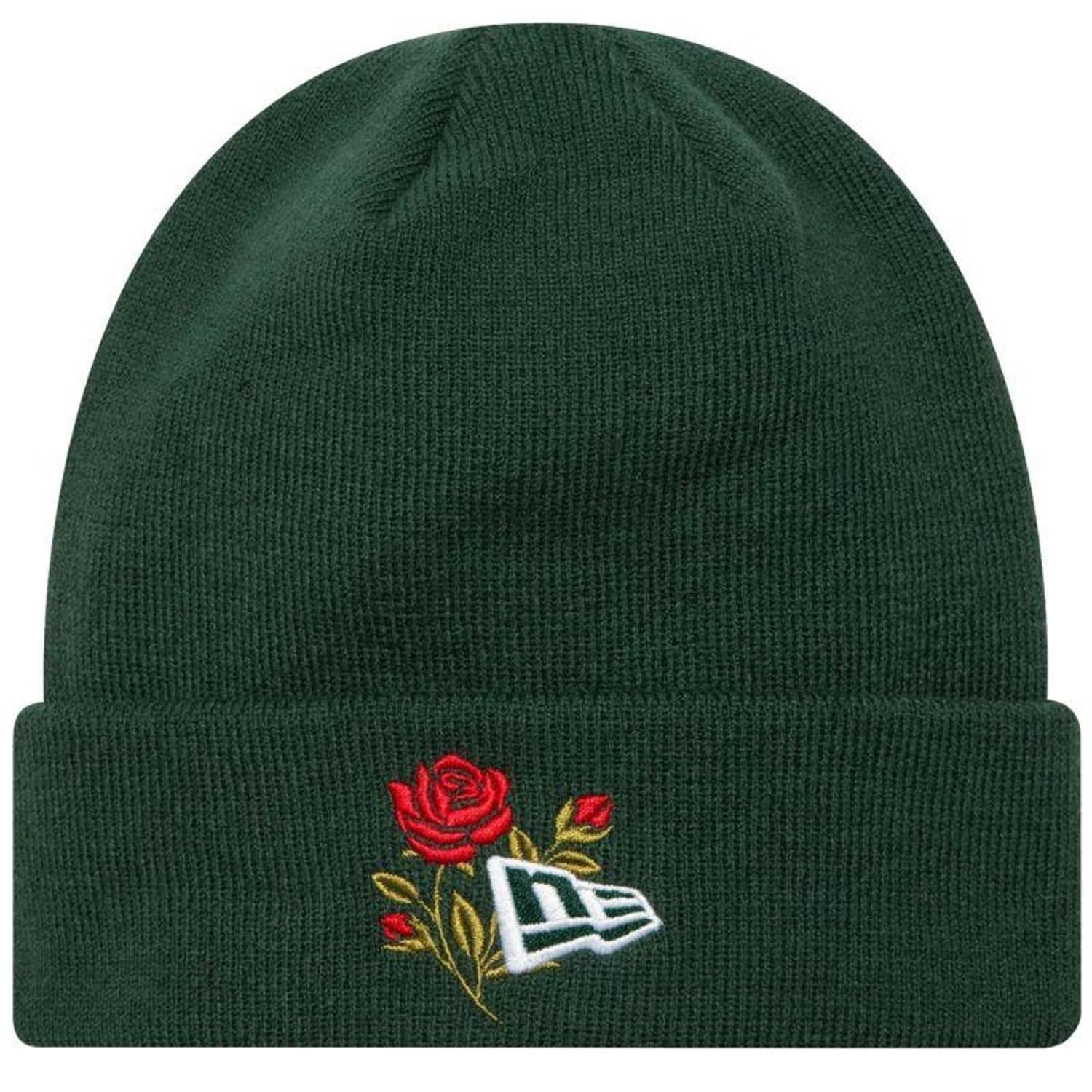 new era New Era Men's Rose Knitted Cuff Beanie in Green