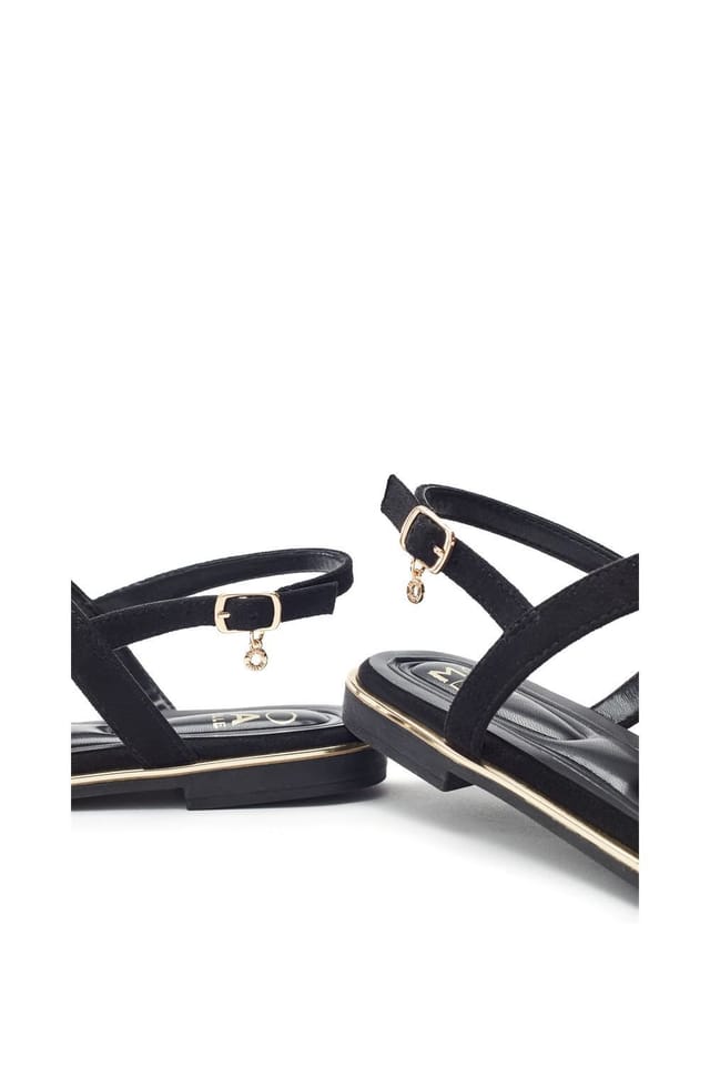 Moda In Pelle Moda In Pelle Women's 'Jewelle' Alcantara Sandals in Black - 3